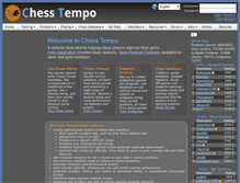 Tablet Screenshot of chesstempo.com